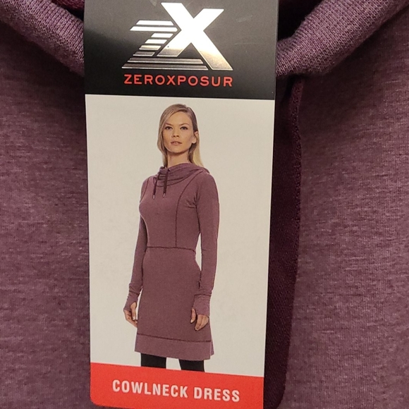 ZeroXposur Dresses & Skirts - GREEN Cowelneck sweatshirt dress XXL
